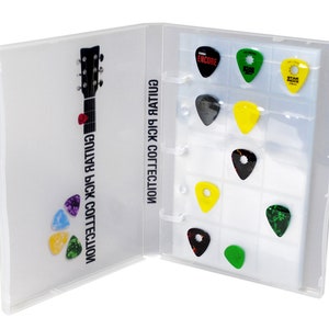 Guitar Pick Collection Kit, Holds 225 picks, Clear