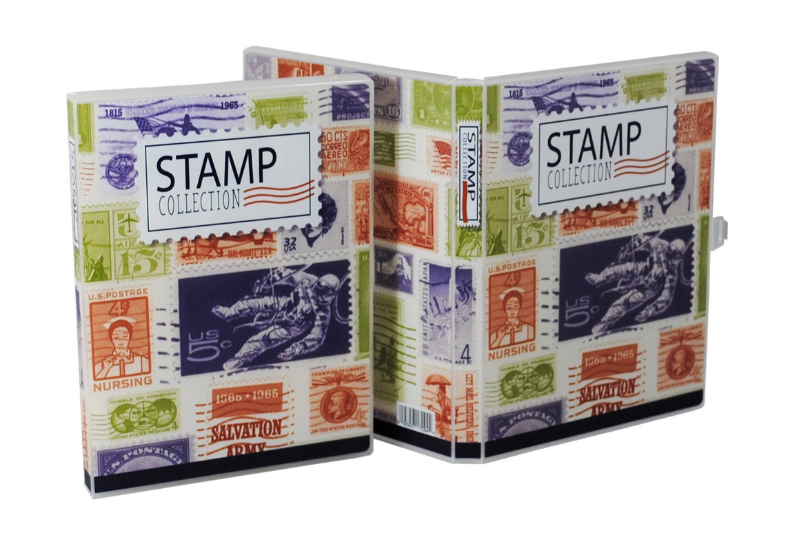 Mini Stamp Collection Kit/album Holds 150300 Stamps Etsy
