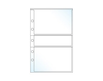 A5 Recipe Card Page Protectors: 3"x5" Inserts, UniKeep Binder, Pack of 20