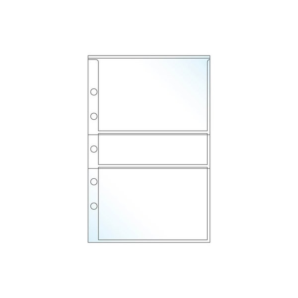 Recipe Card/Photo Page, Holds 3" x 5" Inserts, Fits UniKeep A5 Mini Binders, Pack of 20
