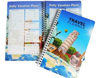 Travel Planner and Scrapbook, 3 Trips, 15 Page Protectors
