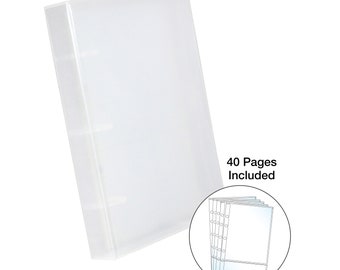 Mini PhotoKeep Binder w/40-5x7 inch Photo Pages (Clear)