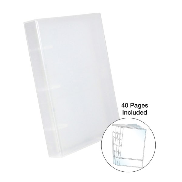 Mini PhotoKeep Binder w/40-5x7 inch Photo Pages (Clear)