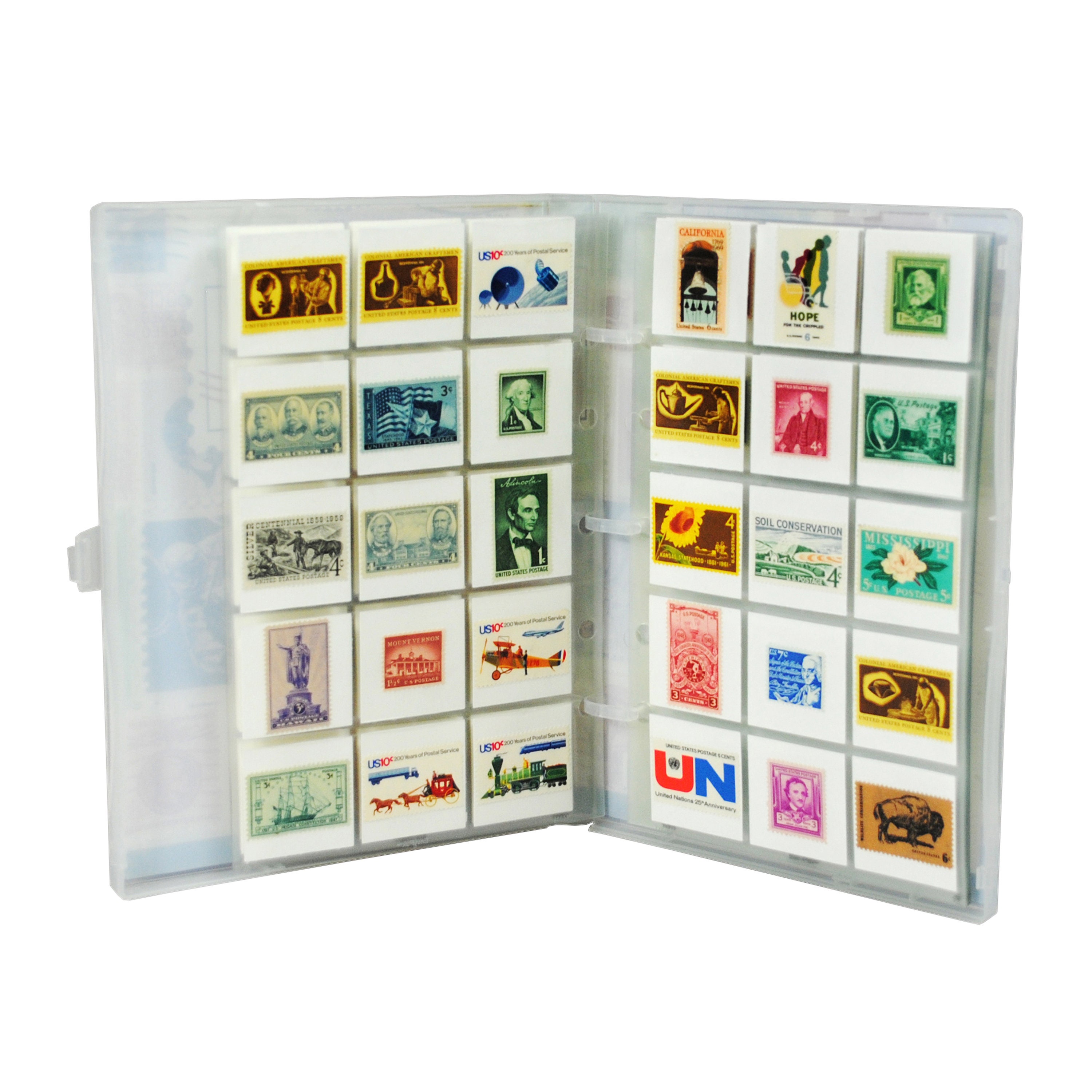 Mini Stamp Collection Kit/album Holds 150300 Stamps Etsy