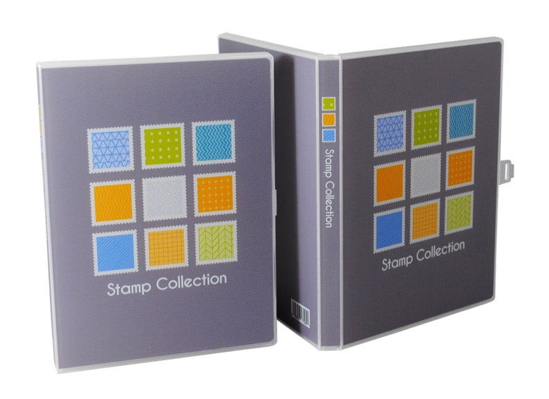 Mini Stamp Collection Kit/album W/ 10 Pages Holds 150300 Etsy