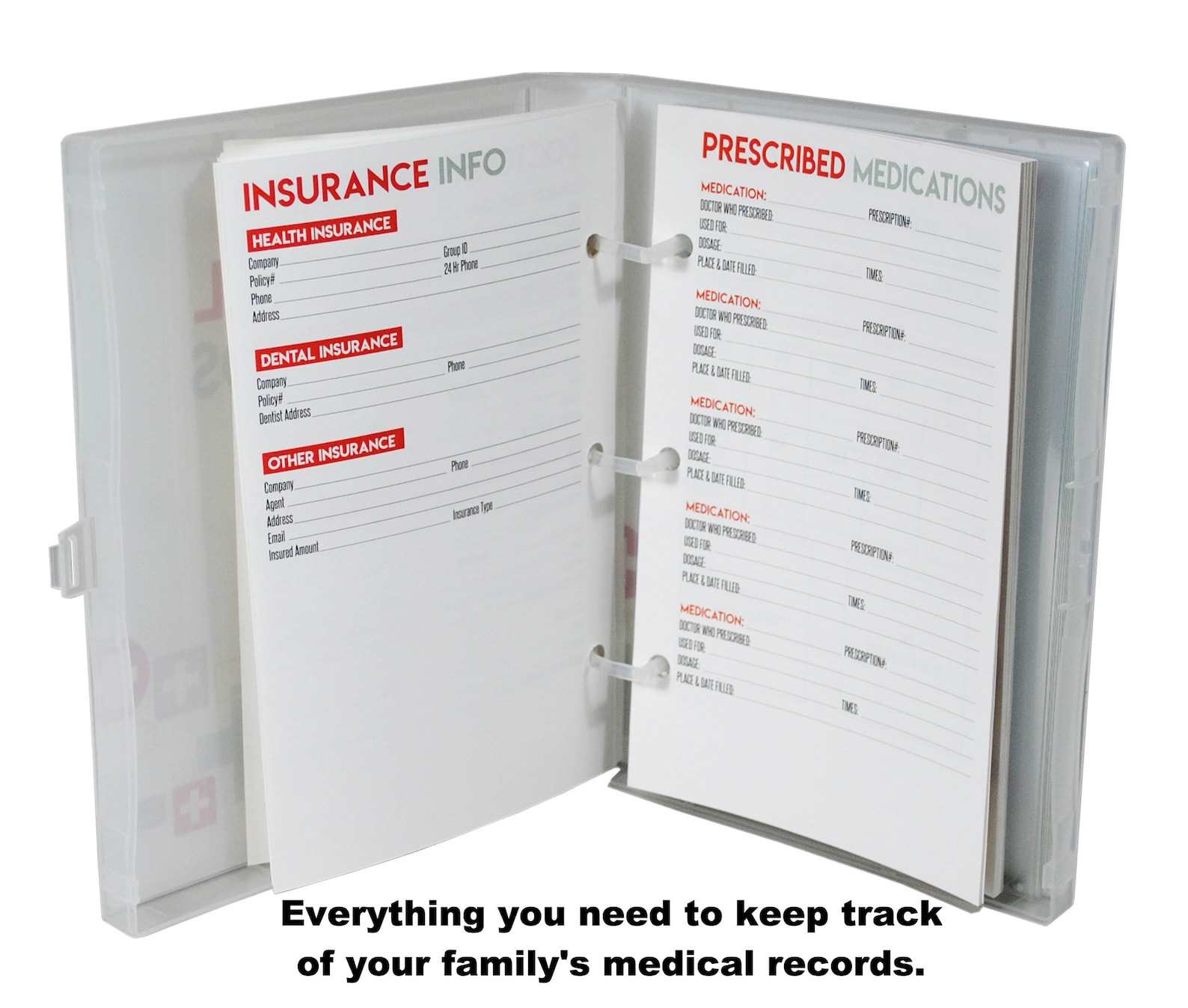 Family Medical Record Keeper Album 2 Etsy