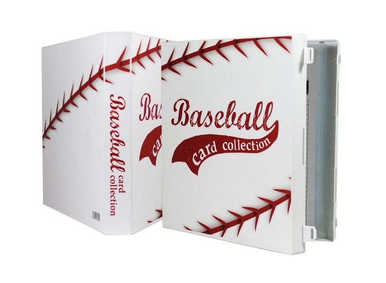 Baseball Trading Card Collection Album, 10 Trading Card Pages Included, Holds 180 Cards image 7