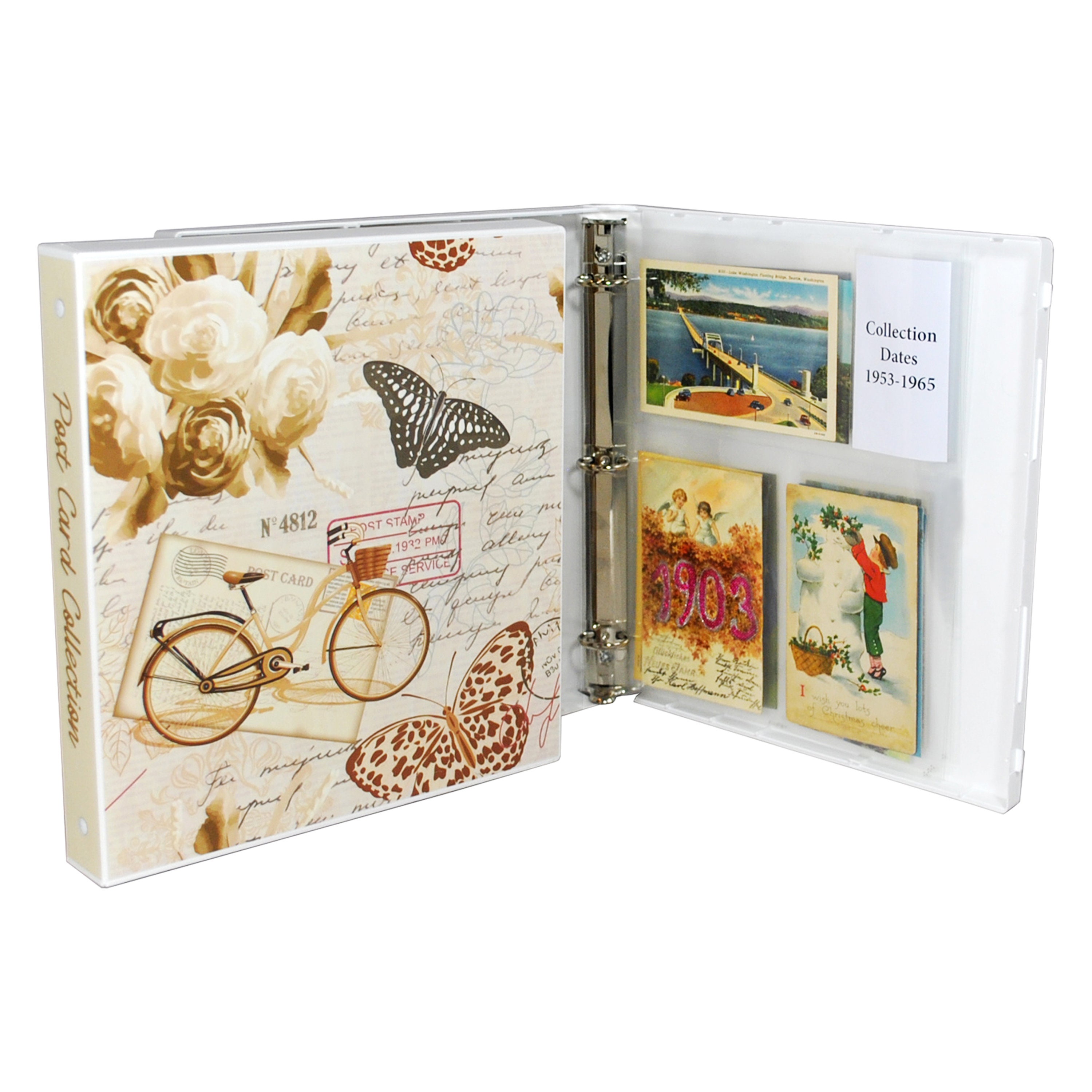 Unikeep Postcard Collector Storage Case With 25 Acid-free Pages