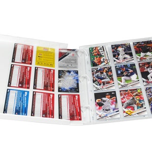 Baseball Trading Card Collection Album, 10 Trading Card Pages Included, Holds 180 Cards image 2