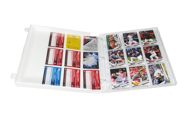 Baseball Trading Card Collection Album, 10 Trading Card Pages Included, Holds 180 Cards image 2