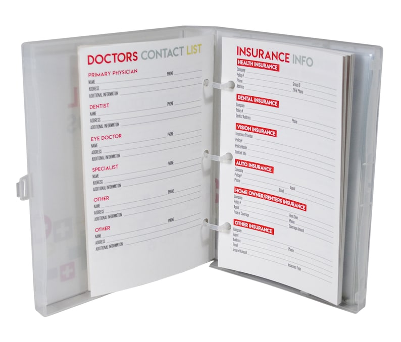 Family Medical Record Keeper Album 2 Etsy