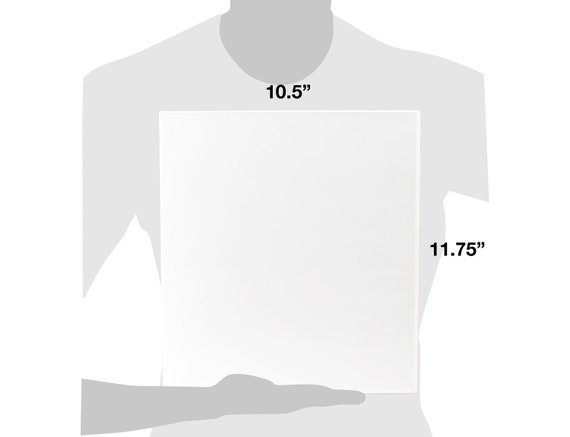 White UniKeep 3 Ring Binder w// Overlay 0.50 Inch Spine 3 Pack