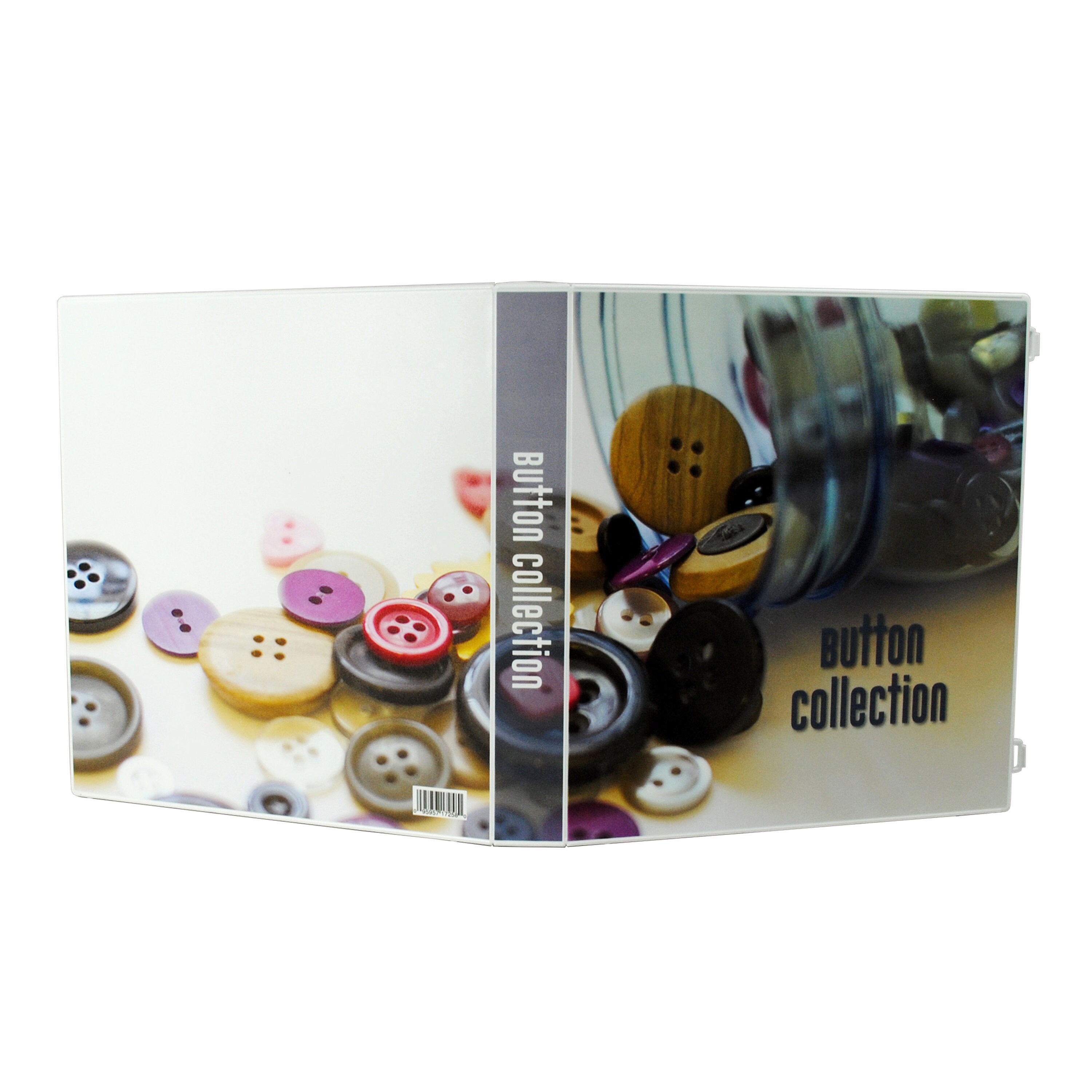 Button Collection Storage Album 10 pages and 200 Pouches Included 