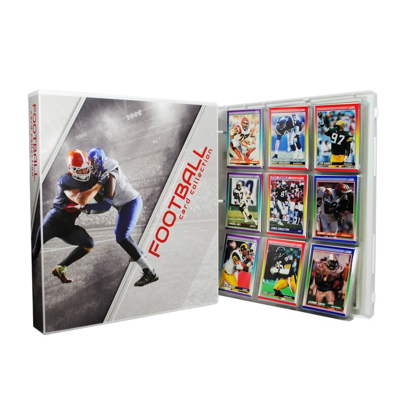 Football Trading Card Collection Album Kit 10 Pages Included Etsy