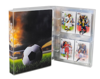 200-Card Soccer Binder | Mini Sports Card Display Case | Enclosed Trading Card Organizer | Gift for Soccer Players & Kids