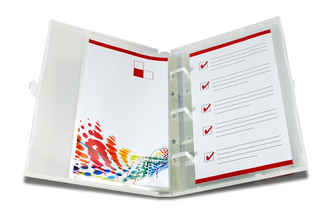 Mini Page Protectors Holds 5 X 8.5 Inserts Fits Etsy