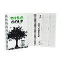 Disc Golf Score Keeper, 110 Rounds for 6 Players, Wire Bound