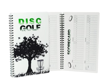 Disc Golf Score Keeper, 110 Rounds for 6 Players, Wire Bound