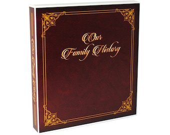 Family History Records Organizer and Binder with Sheets and Materials to Help Get Organized and Document Your Ancestors