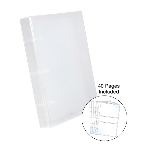 Mini PhotoKeep Binder w/40-3x5 inch Photo Pages (Clear)