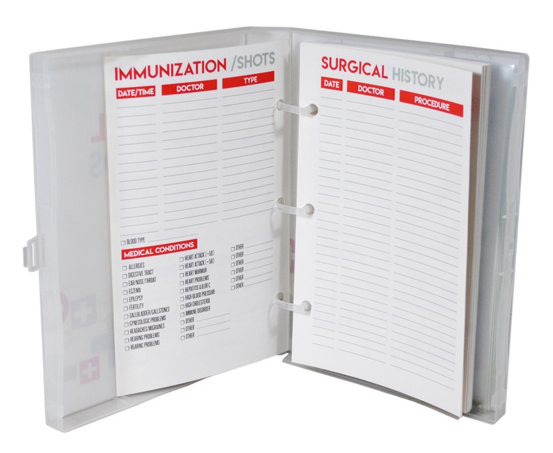 Family Medical Record Keeper Album 2 Etsy