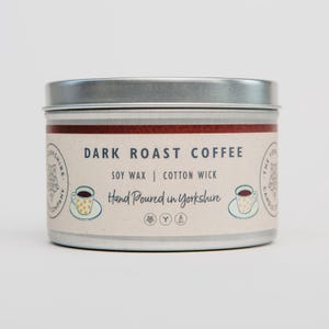 Dark Roast Coffee  | Scented Candle | Hand Poured in Yorkshire | Soy Wax | Vegan