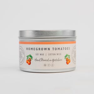 Homegrown Tomatoes |  Scented Candle | Hand Poured in Yorkshire | Soy Wax | Vegan