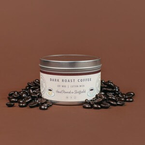 Dark Roast Coffee  | Scented Candle | Hand Poured in Yorkshire | Soy Wax | Vegan