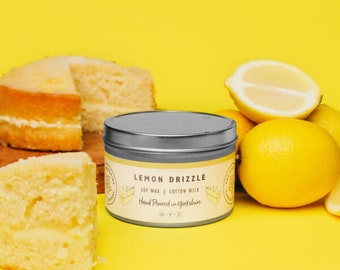 Lemon Drizzle  | Scented Candle | Hand Poured in Yorkshire | Soy Wax | Vegan