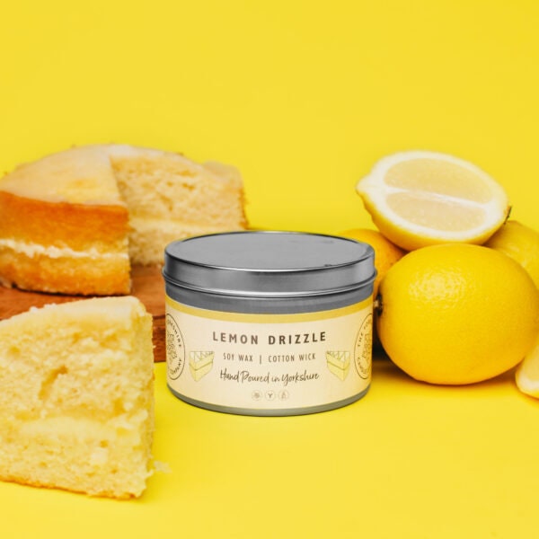 Lemon Drizzle  | Scented Candle | Hand Poured in Yorkshire | Soy Wax | Vegan