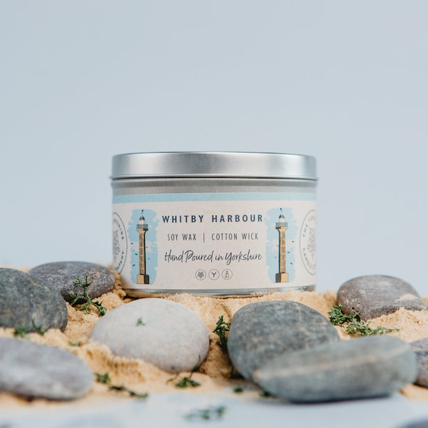 Whitby Harbour  | Scented Candle | Hand Poured in Yorkshire | Soy Wax | Vegan