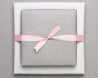 3x carta da regalo fronte-retro in grigio, elegante confezione regalo per uomini e donne, carta da regalo minimalista per matrimoni, San Valentino