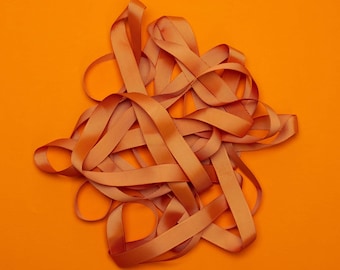 Geschenkband Orange Weihnachten, 16mm x 5m Ripsband, Schleifenband Hochzeit, Geschenke verpacken, Bänder zum Basteln, Geschenkband orange