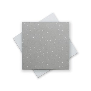 Reversible Origami Paper sheets to craft modern easter decorations White dots on grey back spring crafts, 25 sheets, 15cm recycled paper image 2