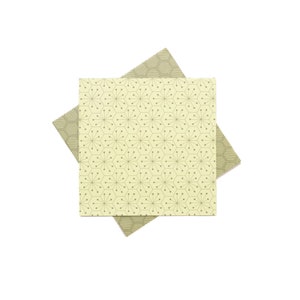 Origami Papier zum Osterdeko Basteln Zweiseitiges Bastelpapier in grün, 15cm Faltpapier mit grafischem Muster, 25 Blatt Recyclingpapier Bild 4