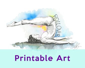Pilates Printable Art, Pilates Digital Download, Pilates Exercise Art, Pilates Wall Art, Fitness Wall Art, Pilates Studio Decor