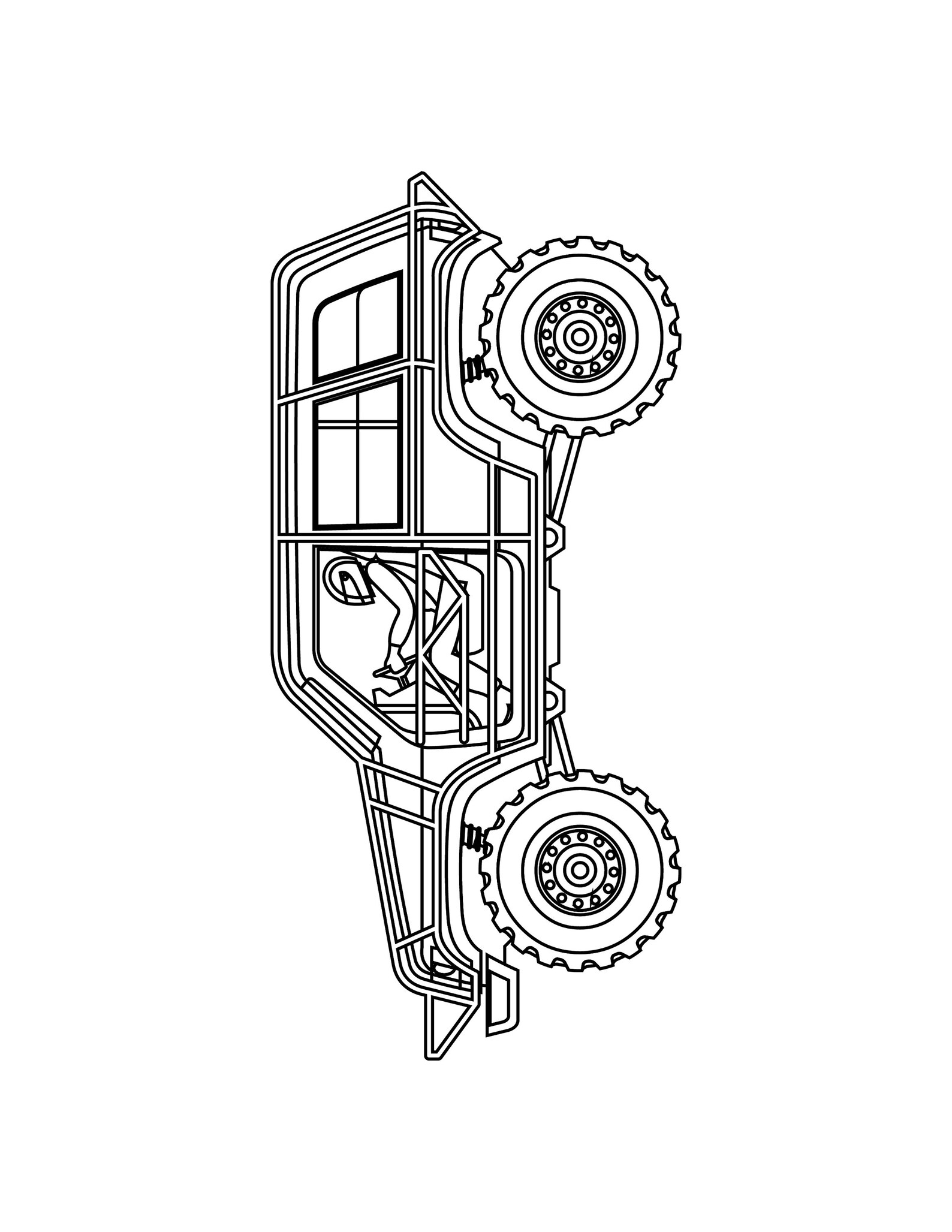 Monster Truck Coloring Pages | Etsy