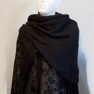 Your desired color delicate triangular shawl made of mohair & silk / mohair silk shawl, scarf, cloth image 5