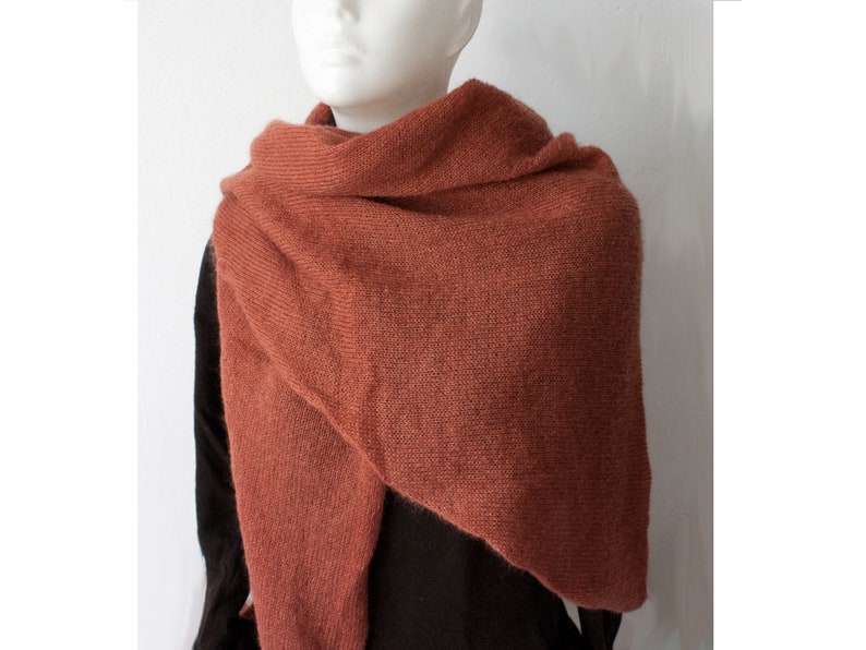 Ihre Wunschfarbe zartes Dreieckstuch aus Mohair & Seide / mohair silk shawl, scarf, cloth Bild 8