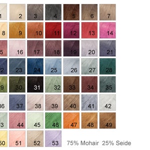 Ihre Wunschfarbe zartes Dreieckstuch aus Mohair & Seide / mohair silk shawl, scarf, cloth Bild 2