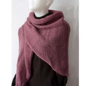 Your desired color delicate triangular shawl made of mohair & silk / mohair silk shawl, scarf, cloth image 9