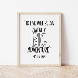 Peter Pan little kids room decor, don&#39;t grow up print, nursery decor, digital print, playroom decor, Peter Pan quotes, playhouse decor
