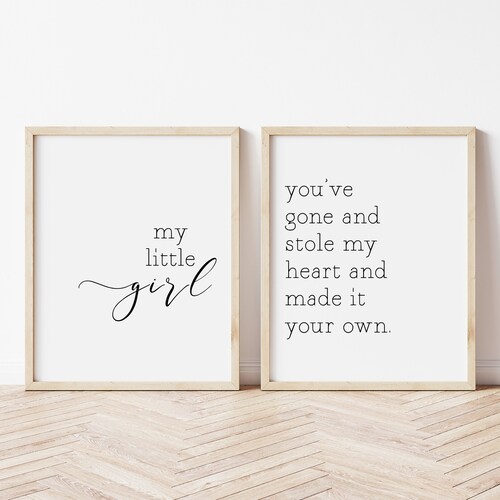 My Little Girl Prints Girl Nursery Decor Girl Room Decor Etsy