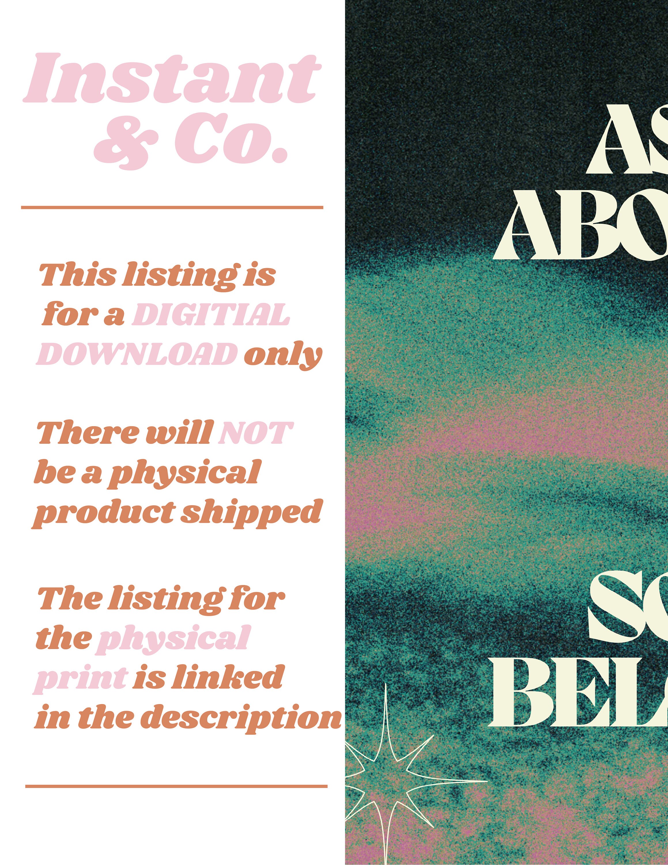 As Above so Below PRINTABLE / as Above so Below Art Print Spiritual Art