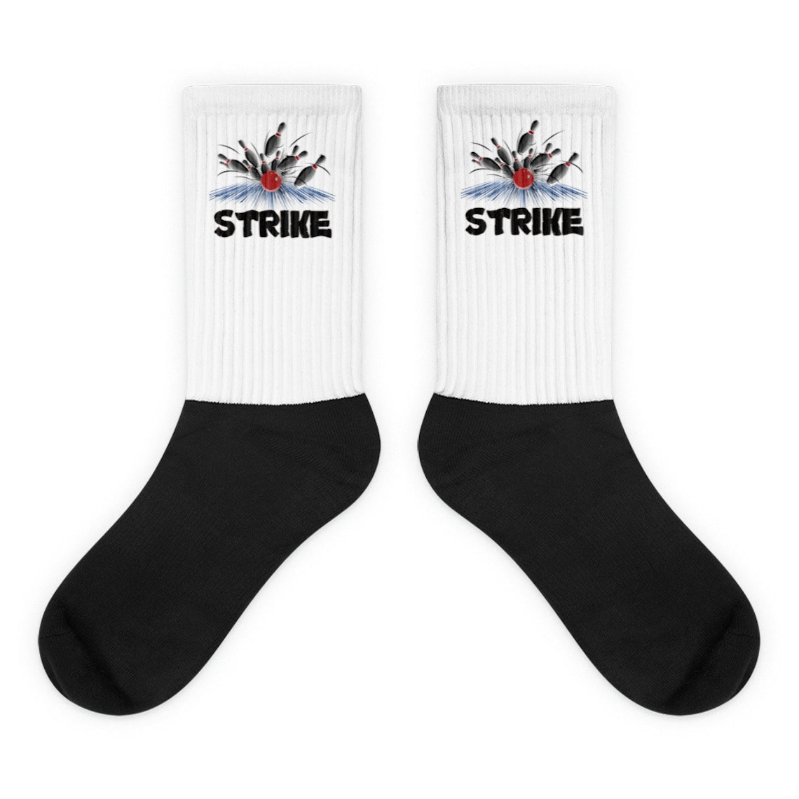 Strike Bowling Socks Etsy