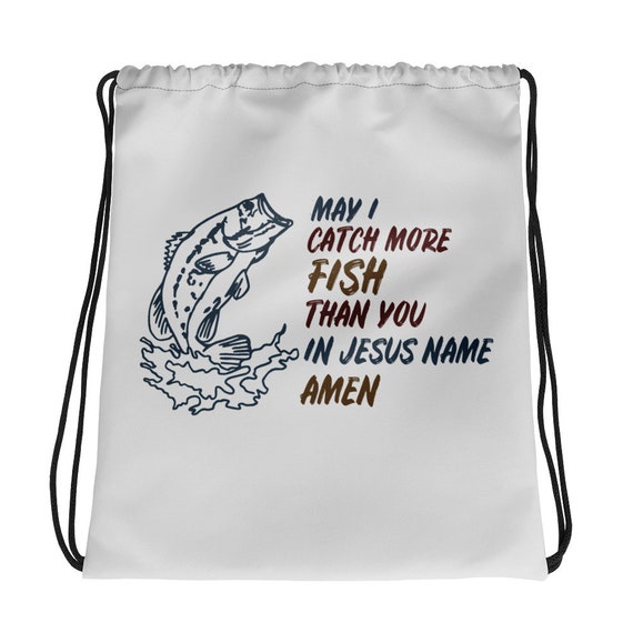 Funny Catch More Fish Than You Fishing Drawstring Bag Backpack -  Norway