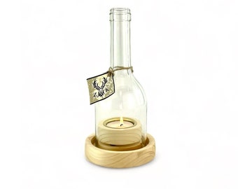 Wine lantern " Deluxe " , base 1, small bottle, oiled