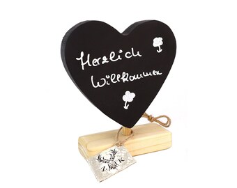 "Heart" table display, board that can be written on on both sides, buffet display, table number