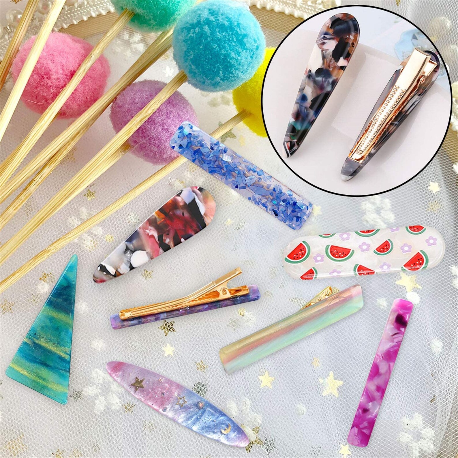 Silicone Hair Clips Mold For Resin Molds Hair Barrette UV Etsy