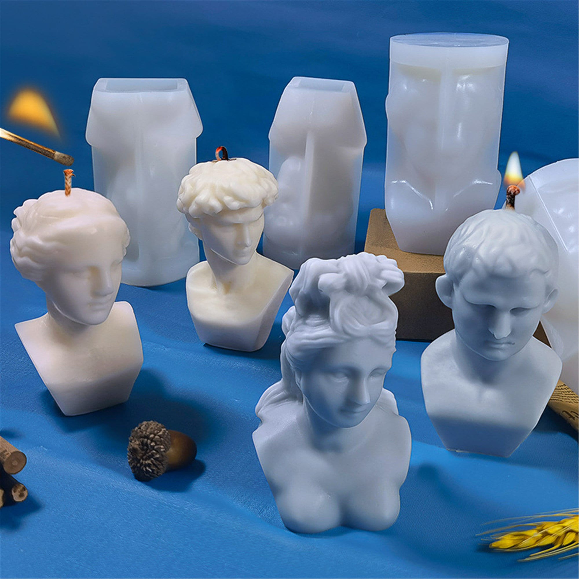 Candle Moulds Candle Making & Soap Making Crafts 3D Body Candle Mould Roman Column Making Venus
